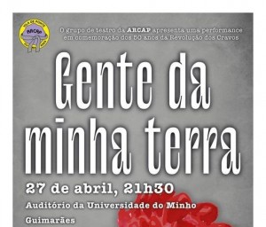 TEATRO | GENTE DA MINHA TERRA |SAB.27ABR. @ Universidade do Minho, em Guimarães